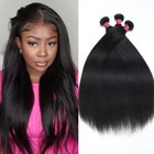 Unice Indian Yaki Straight 3 Bundles Human Hair Extensions Virgin Hair Weaves Us