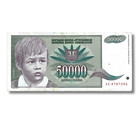 Yugoslavia 50 000 Dinara Banknote  1992  P-117  Vf X 1 Pc         