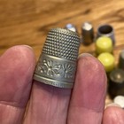 Old Thimble Lot Collection Various Metal Materials Makers Sizes Conditions Marks