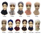 Muslim Women Underscarf Hat Inner Cap Bone Bonnet Ninja Hijab Islamic Neck Cover