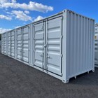 40ft High Cube Storage Shipping Container Conex W 4 Open Side Door 9 6  Tall