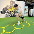 6pcs Agility Hurdles Set Football Training Rings Soccer Footwork Ring Folded