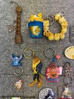 Disney Keychains Straps Badges Pins Bundle Lot For Sale Assorted Collection
