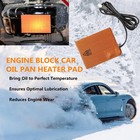 Engine Block Heater Pad  120v 150w Silicone Heating Pad For Car Oil Pan   Tank 