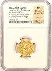 Heraclius And Her  Constantine Gold Av Solidus 613-641 Ad - Certified Ngc Ms Unc