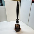 Amber brown Glass Mallet Shaped Perfume Bottle With Stopper  Bottle Type