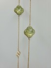 Necklace   Earring Set  Jewelry  Gold  Green  Gift
