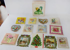 Lot Of 13 Vintage Greeting Cards Envelopes 40 s 50 s  And Little Darlings Box