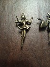 Heavy Sterling Silver Awesome  Rare Vintage Pre-owned Dancing Figurine Brooches