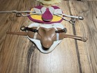 Breyer Horse Riding Accessories Lot Saddles Blanket Reins Vtg Leather Original