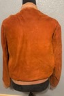 1950   s Penney   s Outerwear Burnt Orange Suede Bomber Jacket Mens 40 Vtg