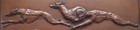Racing Greyhound North Light 1982 Wall Plaque