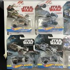 Star Wars Lot Of 8 Hot Wheels Carships Nib Millenium Falcon  Boba Fett  X Wing