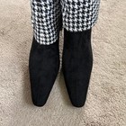 Y2k 2000s New York   Company Houndstooth Layered Heel Shark Boots Size 10