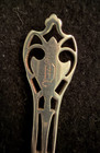 2 Antique 1920 Watson Sterling Silver Putnam Pierced Demitasse Spoons Set Mono D