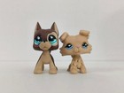 2pcs lot Lps Toys Littlest Pet Shop Great Dane Collie Dog  817 1194 Figure