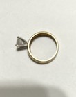 Vintage Beautiful 10k Yellow Gold  And Zircon Engagement Ring Size 6   567 