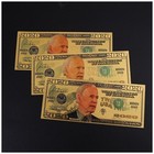 10pcs Former Presiden-joe Biden Gold Foil Plastic Banknote Ploymer  Collection