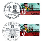 Canada- France 1984 Joint Issue First Day Cover - Jacques Carter