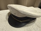     rare Vintage 50s 60s Detroit Police Hat Summer Riots Wicker 8 Point Cap 7 1 8
