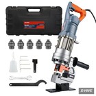 Hole Punches Metal 1 1300w Electric Hydraulic Puncher Machine 5 Dies Pm20 Orange