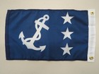 Annin Past Commodore Seaworthy Nautical Flag 12 x18  Nyl-glo  Free Priority Ship