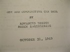 1970 Buick Gsx 12-page Meeting Handout At Buick Engineering On Oct 31  1969