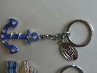 Princess Cruises Keychain With Bejeweded Blue Anchor   Bejeweled Ship