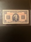 Netherlands 1945 2 1 2 Gulden Paper Banknote Almost Uncirculated Crisp