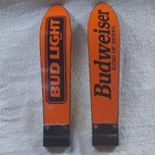 Budweiser Bud Light Orange Ski Style Tap Handle Knob Lot Of 2 Breweriana