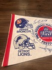 Vintage Nfl Hall Of Fame Pennant 1991 Signed