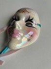 Vintage Painted Mardi Gras Porcelain Ceramic Wall Hanging Face Mask