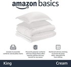 3 Piece Bedding Set ultra-soft  Warm All Season Comforter  King  Cream  Solid