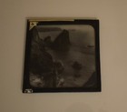 Antique Magic Lantern Slide Lizard Point C1910 Photo Cornwall Rocks Cliffs Sea 