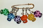 Stitch Markers Coffee Break For Knit Or Crochet Set Of 6 Donut Cookie Bunn 