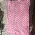 Walmart Plush Baby Girl Blanket Lovey Pink White Polka Dots Rare Soft