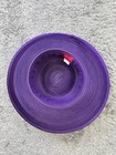 Giovannio Kentucky Derby Hat Purple Fancy Breton Satin Bow Easter Church Wedding