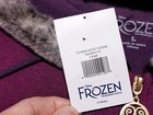 Disney Frozen Broadway Musical Anna Jacket Hoodie Faux Fur Purple Large L   New