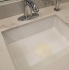 Danco 5-inch Flat Suction Sink Stopper - White  Durable  Easy To Use - New