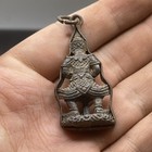 Unique Ancient Roman Greek Bronze Warrior Holding Stick Rare Old Amulet Pendant 