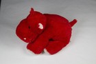 Ty Classic Red Hippo Hearts Plush 2007 Tysilk 10  Valentine