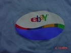 New Ebay Logo Ladies Wave Crew Neck Tee Shirt Size Medium