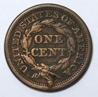 1845 1c Braided Hair Large Cent - Raw - Nice Details Coin