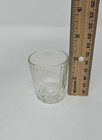 Vintage Clear Glass Shot Glass With Ridges