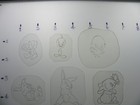 Vintage 80 s Acetate Tattoo Stencils  small Tats   Good Condition 