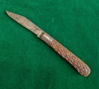 Vintage Hand Forged Germany Jigged Bone Folding Knife