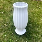 Cemetery Vase For Grave Decorations With Metal Spike Headstones Flower White 
