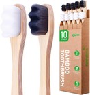 Extra Soft Bristles Bamboo Toothbrushes 10pack   Nano 20000 Bristles