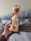 Vtg Sun Rubber Co  Kitten Cat Squeaky Toy White Pink Squeaker Usa 8  Squeaks 