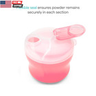 Formula Dispenser For Baby Bottle Feeding On The Go  Easy-pour Spout For Powdere